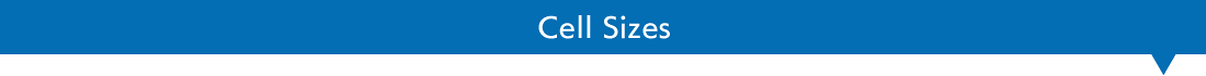 Cell Sizes